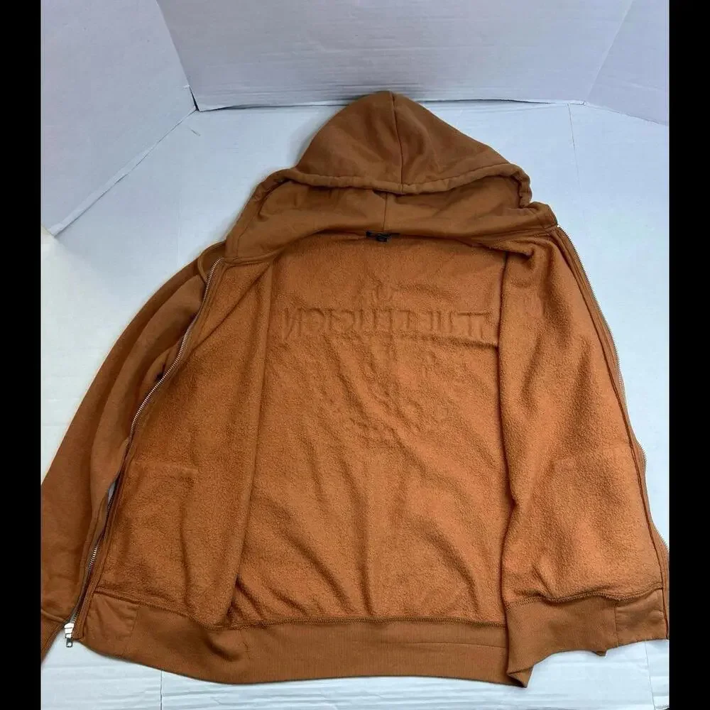 True Religion‎ Core Brown Zip Up Hoodie Sz Medium